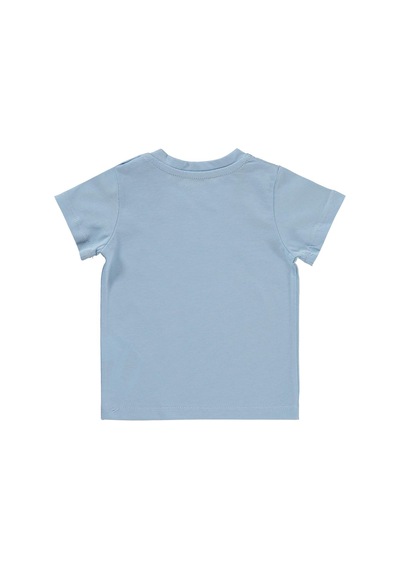 Civil Baby Balık Nakışlı 6-18 Ay Tişört - Mavi
