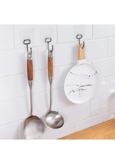 Alper Banyo Yapışkanlı Siyah Askılık, Şeffaf Tabanlı Kancalı Banyo Ve Mutfak Askısı, Delmeden Montajlı Metal Havlu Ve Bez Askılığı 3 Adet Gönderilmektedir 12 Izgara