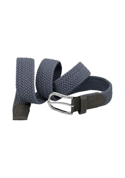 Süzer Deri 3.5 Cm. Elastik Esnek Unisex Örgü Kemer Füme Füme