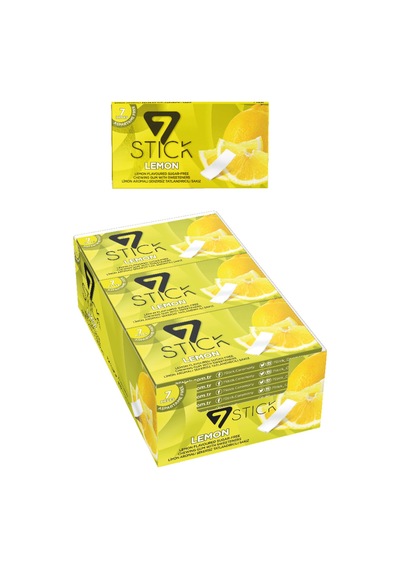 Şekersiz 7'li Limon Aromalı Sakız 14,5gr 24 Adet