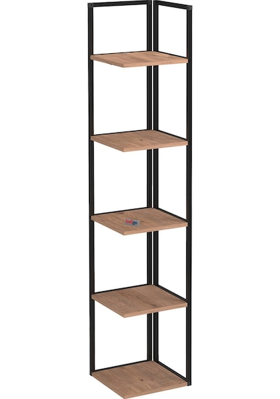 Bofigo 5 Raflı Metal Köşe Kitaplık Rafı Dekoratif Aksesuar Rafı Selanik 180 Cm Çam Bofigo 5 Raflı Metal Köşe Kitaplık Rafı Dekoratif Aksesuar Rafı Selanik 180 Cm Çam