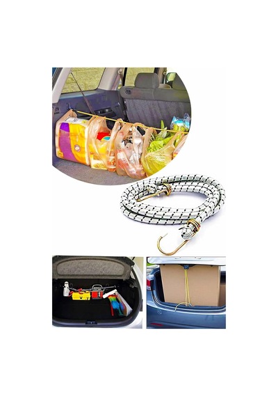 Bagaj Lastiği Kancalı Ultra Gergin Çelik Uçlu Bagaj Tutturucu Lastik 80cm Otomobil Motosiklet Kamyon İçin Belirtilmemiş
