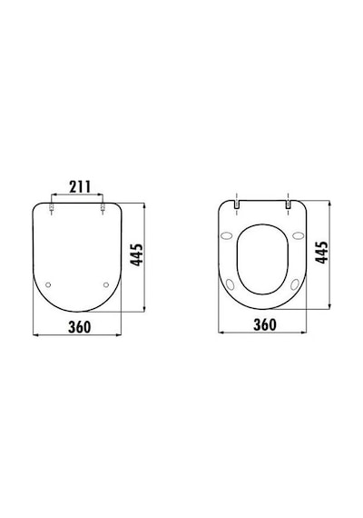 Creavit Yavaş Kapanır Klozet Kapağı Slim Thermoplast Duck Kc0903