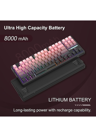 Magegee Light87 Hot-swappable Kablosuz Win/mac Uyumlu Custom Klavye Hall Effect