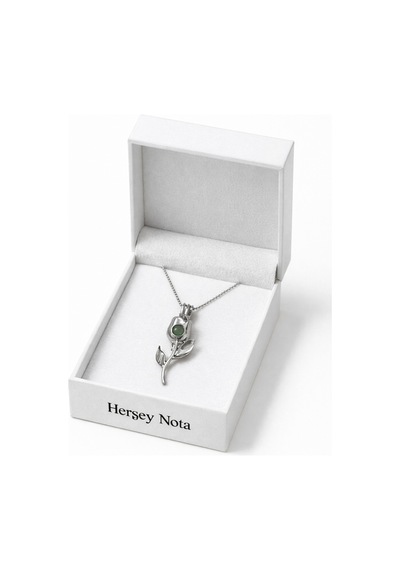 Karanlıkta Parlayan Gül Kolye Gümüş Renk Zincir Unisex Metal Aksesuar Çok renkli