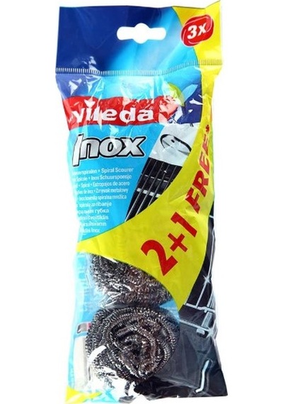 Vileda Inox Çelik Bulaşık Ovma Teli 3 Adet