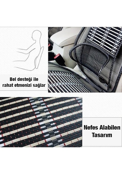 Ally Universal Bambu Araba Nefes Alabilen Koltuk Bel Minderi- 5775