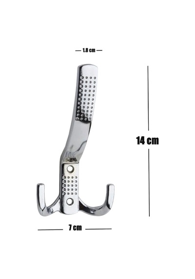 5 Adet Noktalı Portmanto Vestiyer Dolap Mobilya Kapak Askısı Zamak Krom Askı 14 Cm