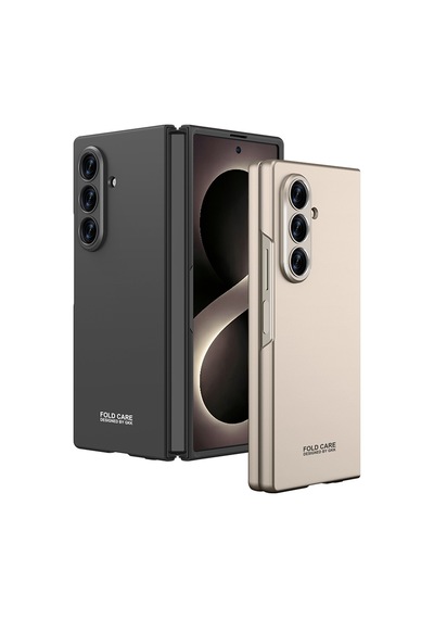 Galaxy Uyumlu Z Fold 8 Ultra Kılıf Pazarplus Sert Kıpta Kılıf Siyah