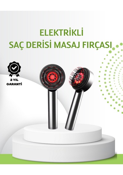 Muratech Şarjlı Saç Derisi Masaj Cihazı Kırmızı Işık Ve 3d Tarak Dişli