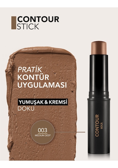 Yumuşak Dokulu & Yarı Mat Bitişli Asansörlü Stick Kontür 8682536111539