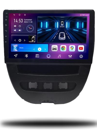 Caros Citroen C1 2007-2013 Uyumlu Android Multimedya 4gb Ram 32gb Hafıza 10"