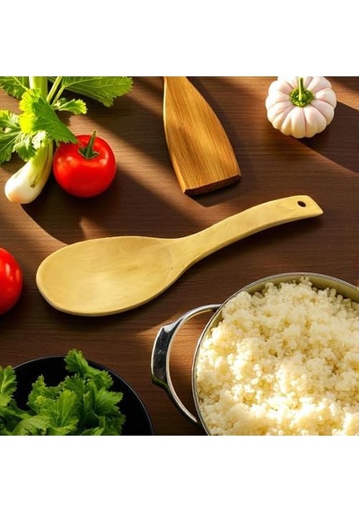 Doğal Ahşap 5 Parça Mutfak Gereçleri Seti Yemek Pişirme Ve Servis Seti Kaşık, Spatula, Kevgir, Servis Kaşığı, Pilav Kaşığı Sağlıklı, Dayanıklı Ve Şık Tasarım