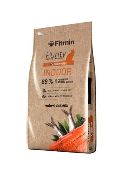 Fitmin Purity Indoor Somonlu Tahılsız Yetişkin Kedi Maması 10 KG