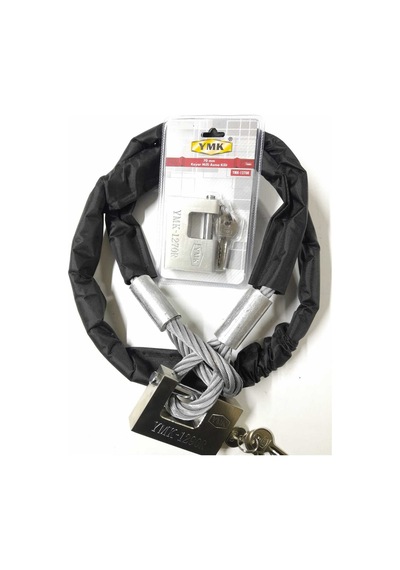 2 Metre 12 Mm Çelik Halat Yuma Kilitli Motorsiklet Bağlama Halat Motosiklet Zincir Kılıflı