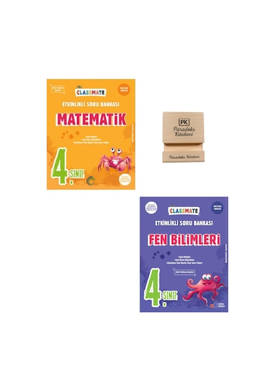 Okyanus 4. Sınıf Classmate Matematik Ve Fen Bilimleri Etkinlikli Soru Bankası + Telefon Standı