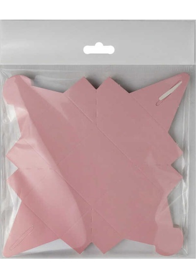 LOKUMLUK KARTON KUTU MAKARON PEMBE PK:25