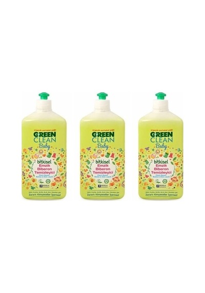 U Green Clean Baby Bitkisel Biberon Emzik Temizleyici 3 x 500 ML