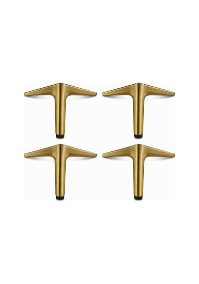 Aydos 4 Adet 12 Cm Mat Antik Sarı Metal Mobilya Ayağı Modern Tasarım Koltuk Dolap Ayağı 6395751