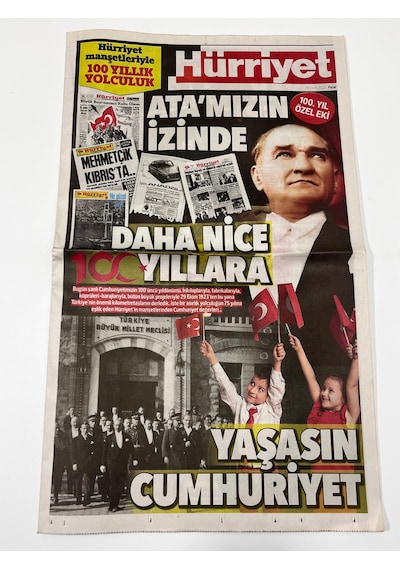 29 Ekim 2023 Hürriyet Gazetesi 100. Yıl Özel Eki