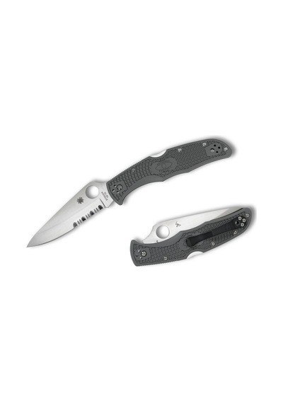 Spyderco Endura 4 Foliage Green Lightweight Cobinationedge Kamp Çakı Siyah