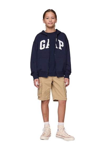Gap Logo Relaxed Fermuarlı Sweatshirt - 743966-10006 Lacivert