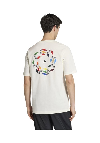 Adidas M Hot Np T Owhıte Beyaz Erkek Kısa Kol T-shirt
