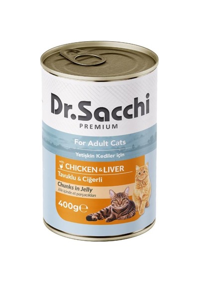 Dr.sacchi Tavuklu Ciğerli Kedi Konservesi 400 Gr