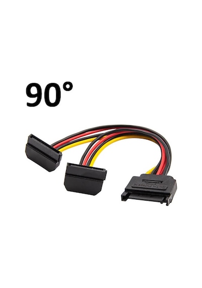 90 Derece Sata Power Çoğaltıcı 2 Li Y Splitter Sata Güç Kablo 90 Derece Sata Power Çoğaltıcı 2 Li Y Splitter Sata Güç Kablo