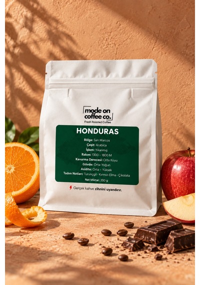 Honduras San Marcos Filtre Ve Espresso Kahve 200 Gr %100 Arabica Yıkanmış - Espresso Makinesi İçin Öğütülmüş