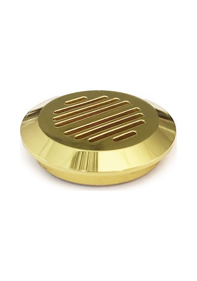 Humidor Puro Kutusu Nemlendirici Haznesi Yuvarlak Metal Sarı 37 MM