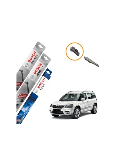 Skoda Yeti Muz Silecek Takımı Ön Arka Bosch Aeroeco 2009-2017