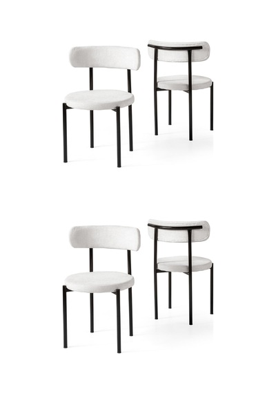 Alfa Metal Mutfak Sandalyesi 4 Lü Set 001