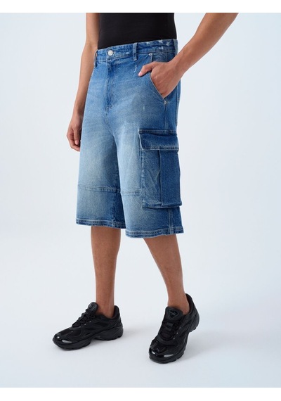 LOFT Baggy Fit Erkek Şort Lf2039608 Q1.v1 Denim