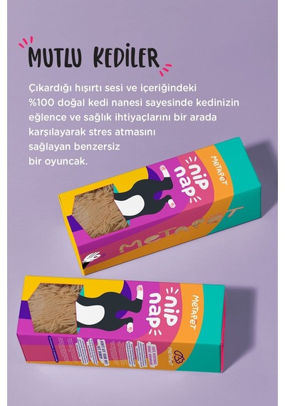 Metapet Catnipli Peluş Kedi Oyuncağı Organik Kedi Nanesi Oyuncakları