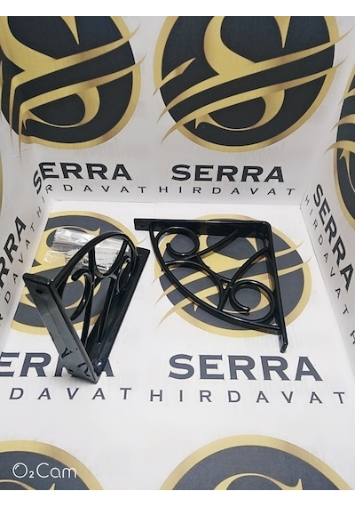 Serrahırdavat Plastik Raf Altı Ferforje (Siyah-Beyaz)