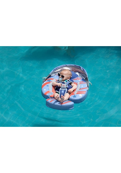 Mambobaby Yüzme Simidi - Deluxe, Emniyetli, Gölgelikli Ve Ayak Destekli