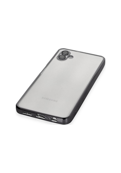 Galaxy A04 Kılıf Razer Lensli Silikon - Siyah