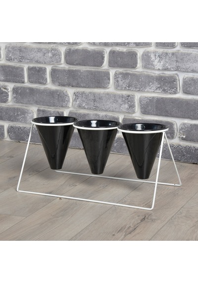 Fullreyon Vıpclass 3 Saksılı Metal Çiçek Standı - Saksılar Dahil - Vbs Diğer