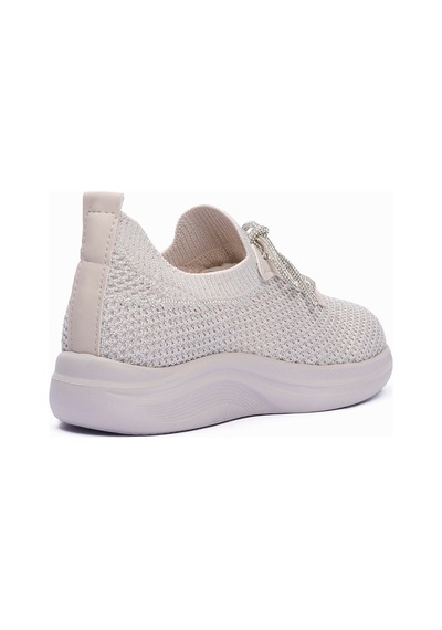 Kadın Triko Sneaker Sim Detaylı Hafif Konfor Taban Taş Bağcıklı Günlük Spor Ayakkabı Melia Bej Bej Kadın Triko Sneaker Sim Detaylı Hafif Konfor Taban Taş Bağcıklı Günlük Spor Ayakkabı Melia Bej Bej