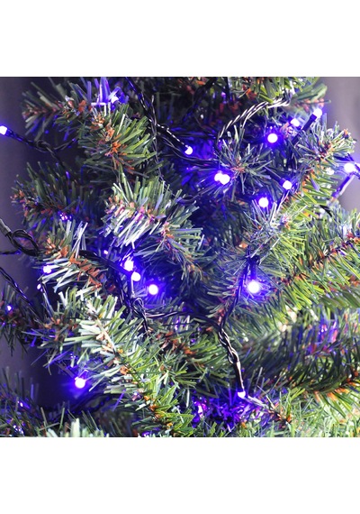 Yılbaşı Pilli Led Işık 80 Led / 8 Metre -mor Işık-çam Ağacı, Cam,pencere Ve Vitrin Süsleme Pirinç Led Işık Diğer