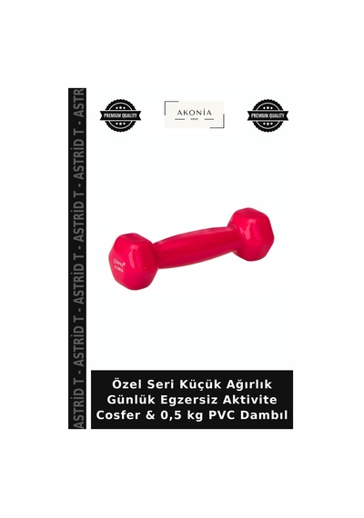 Özel Seri Küçük Ağırlık Günlük Egzersiz Aktivite Cosfer & 0,5 Kg Pvc Dambıl
