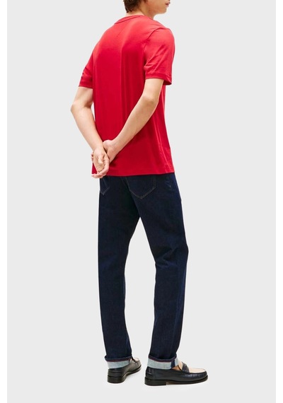 Tommy Hilfiger Erkek T Shirt Mw0mw42369 Xld Kırmızı Kirmizi