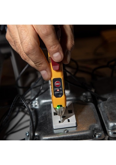 Kleın Tools Temassız Gerilim Kontrol Cihazı, İki Ölçüm Aralığı, 12-1000 V Ac, Kırmızı