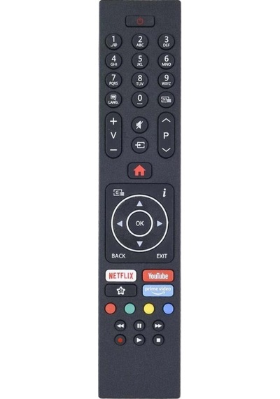 Netflix Youtube Prime Video Tuşlu Led Tv Televizyon Uzaktan Kumanda Tr-209