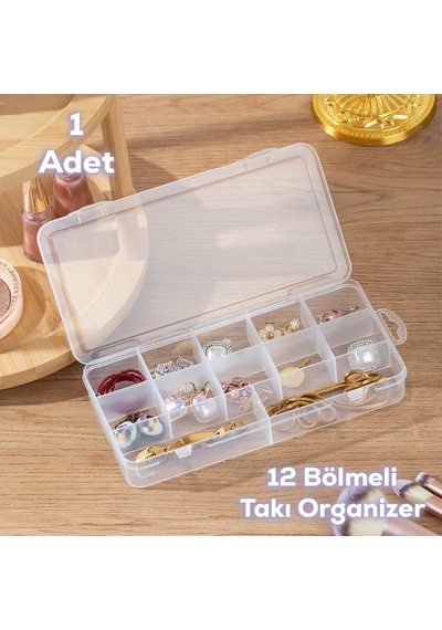 Porsima Org-600 Çok Amaçlı Bölmeli Kutu Organizer Takı Kutusu Şef
