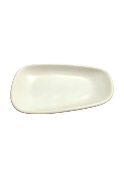 Keramika Kayık Tetra 15 Cm Mat Beyaz Beyaz