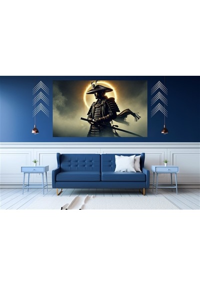 Ti-play Uzaktan Gelen 60x90cm Modern Samuray Pvc Çerçevesiz Tablo