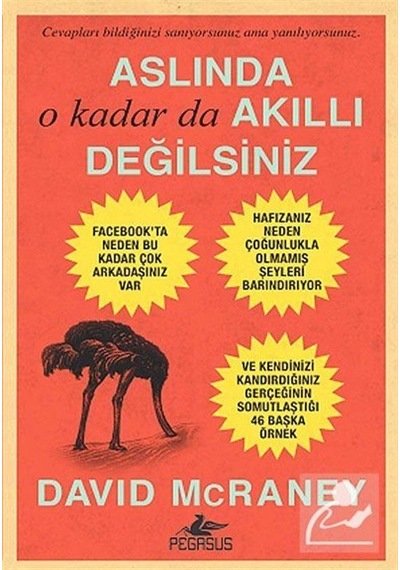 Aslında O Kadar Da Akıllı Değilsiniz - David McRaney - Pegasus