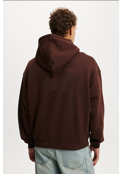 Madmext Kahverengi Kapüşonlu Kanguru Cep Erkek Sweatshirt E7169 Kahverengi